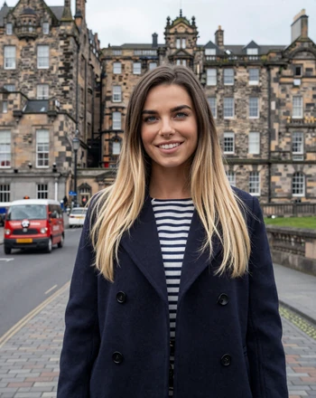 Sophie, 27, British woman from Edinburgh on the historic Royal Mile