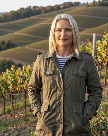 Katharina, 35, German woman from Stuttgart on a vineyard hillside