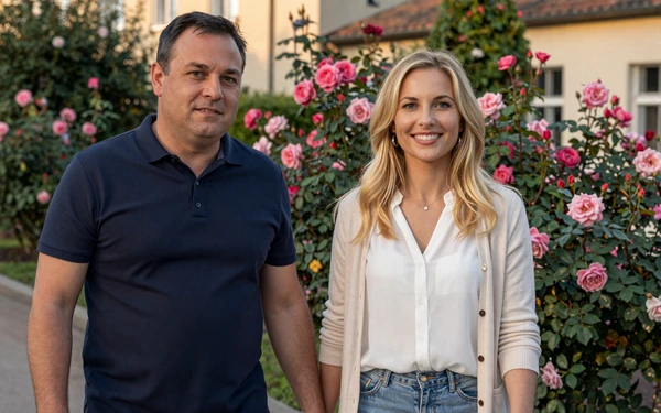 Todd from California and Victoria from Europe celebrate their love story